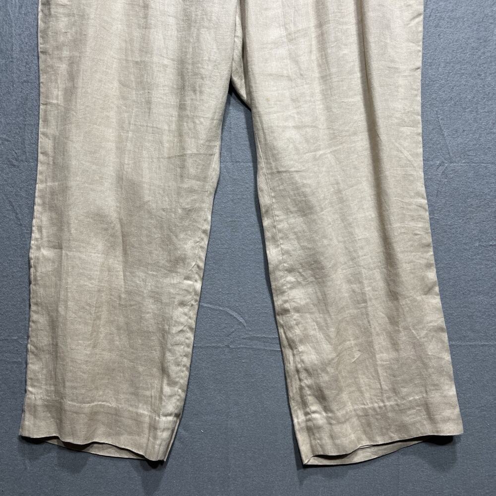 Lauren Ralph Lauren 100% Linen Dress Pants Beige Womens Size 18WP (READ) - Picture 5 of 13